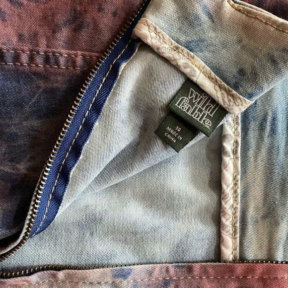 Tie-dye jean skirt wild fable size 10 NWT - Picture 3 of 3